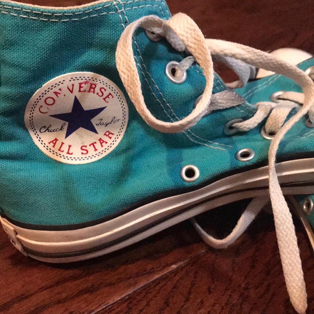 Teal Blue Converse